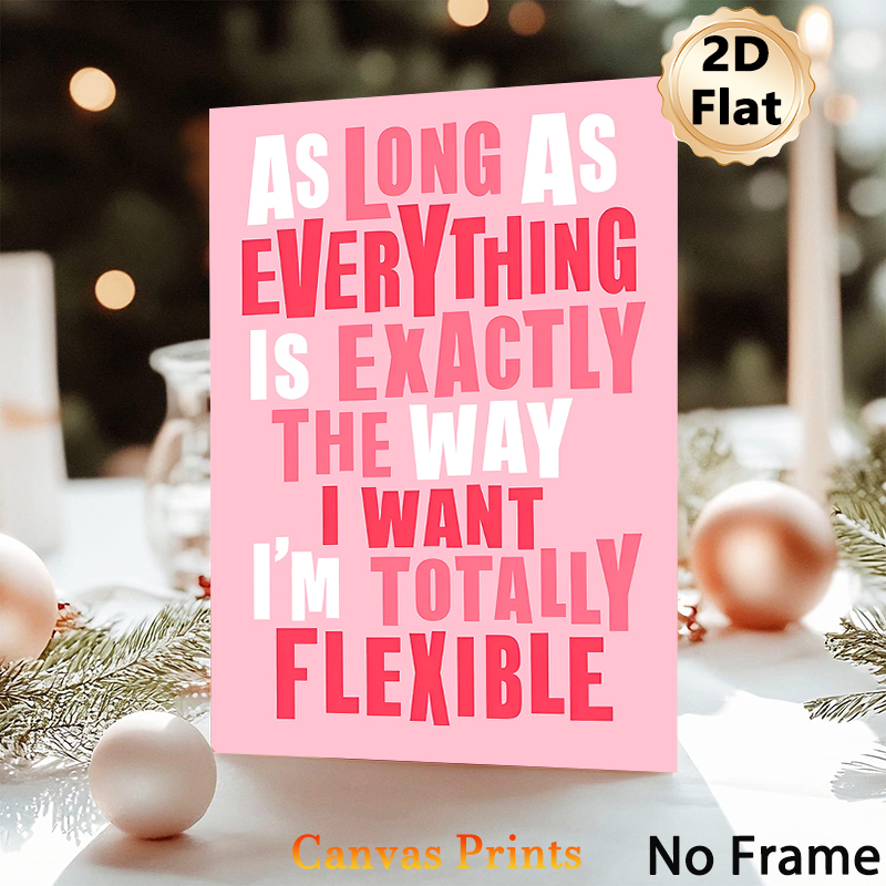 Humorous Slogan Painting Poster, Pastel Pink Typographic Poster, Witty Relatable Quote Decor Ideal For Home Office, Living Room And Bedroom_maomaolike.com