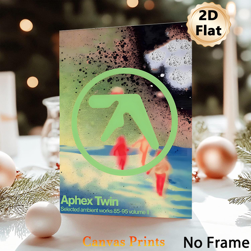 Aphex Twin Album Art Painting Poster, Psychedelic Abstract Splatter Style Poster, Unique Music-inspired Decor Ideal For Music Studio, Bedroom Wall_maomaolike.com